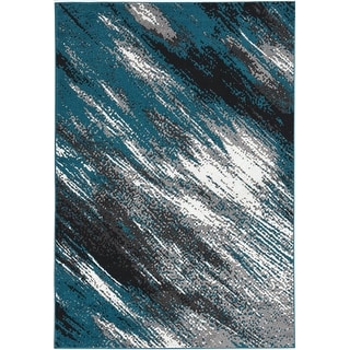 Abstract Indigo Rugs Skyline Abstract Indigo Industrial Area Rug - Bed Bath & Beyond - 32162055