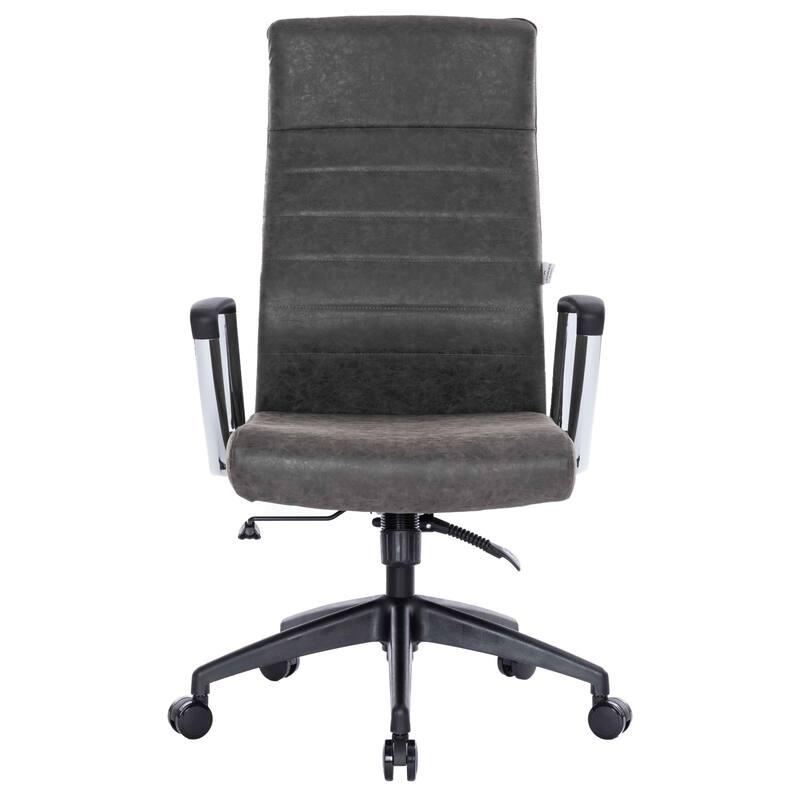 Hilton Modern High Back Ergonomic Leather Office Chair with Adjustable Height, Swivel, and Tilt for Conference or Executive Desk