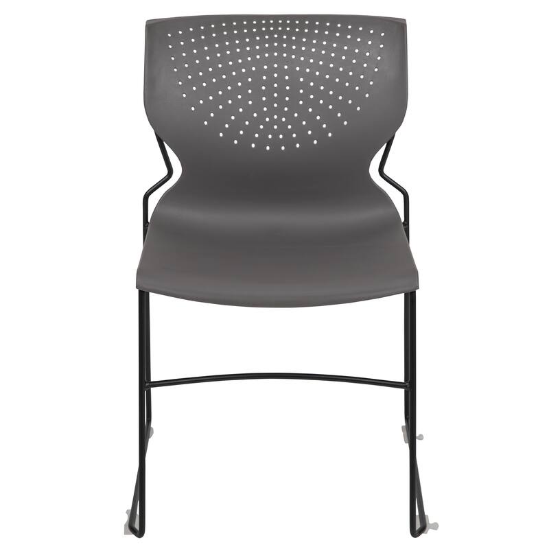 661 lb. Capacity Full Back Stack Chair with Powder Coated Frame