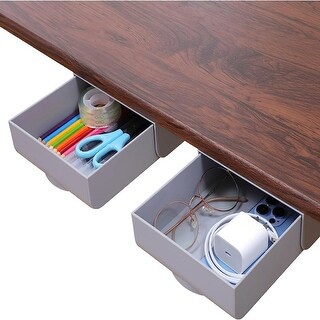 2 Pack Under Desk Drawer Organizer - Bed Bath & Beyond - 39256226