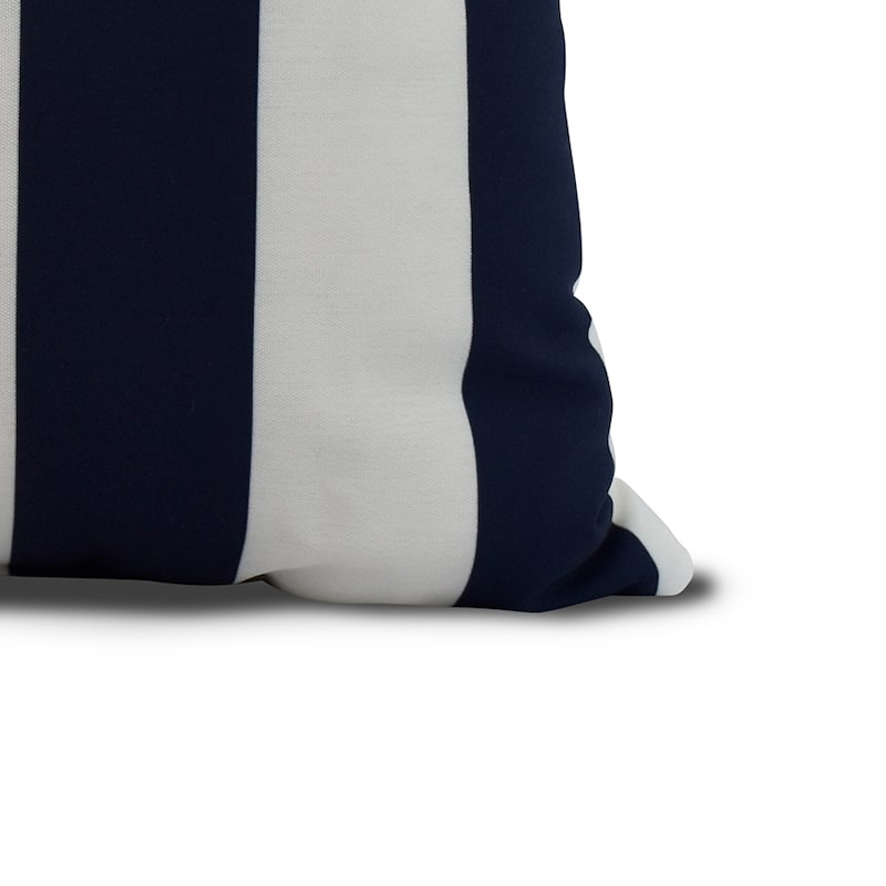 16 x 16 Inch Rugby Stripe Stripe Print Outdoor Pillow