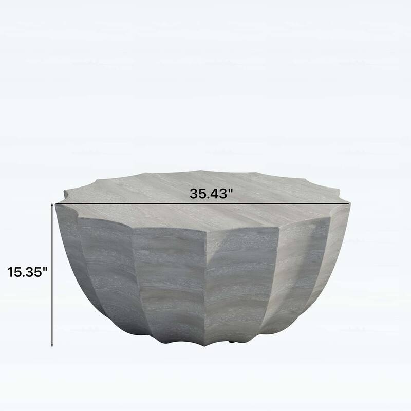 35.43 Inch Modern Waterproof Coffee Table,for Indoor and Outdoor Use