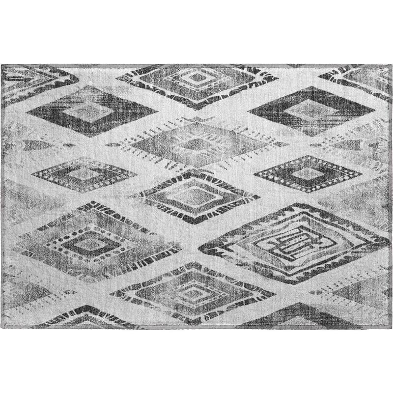 Premium Washable Super Soft Modern Diamonds Mayfield Rug