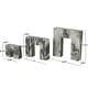 preview thumbnail 16 of 14, White or Black Marble Square Arch Abstract Decorative Sculpture with Varying Sizes (Set of 3)