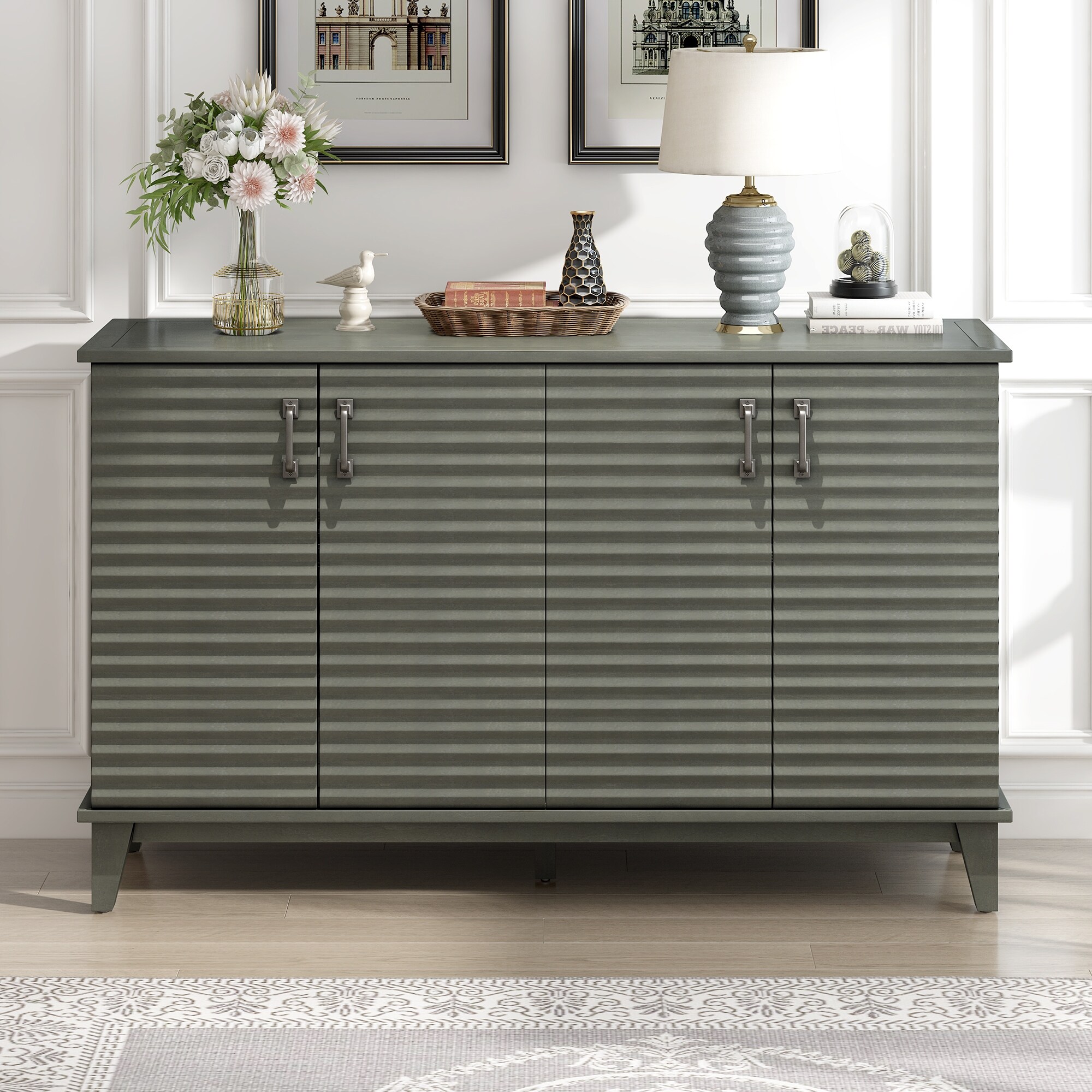 Grey retro sideboard discount