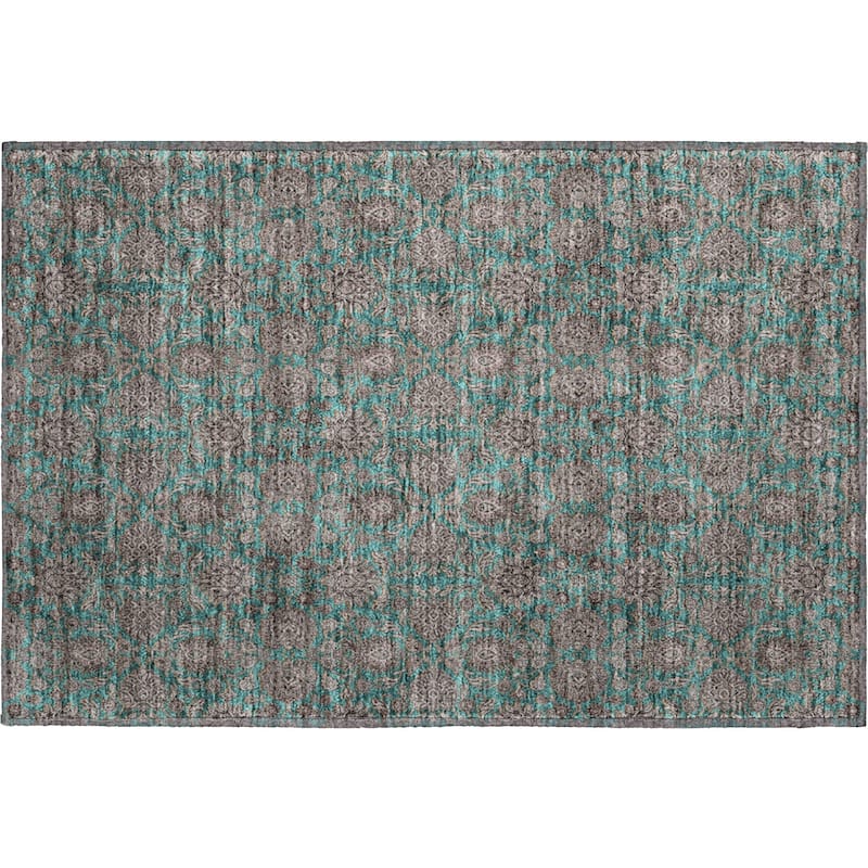 Premium Washable Super Soft Floral Borderless Mayfield Rug