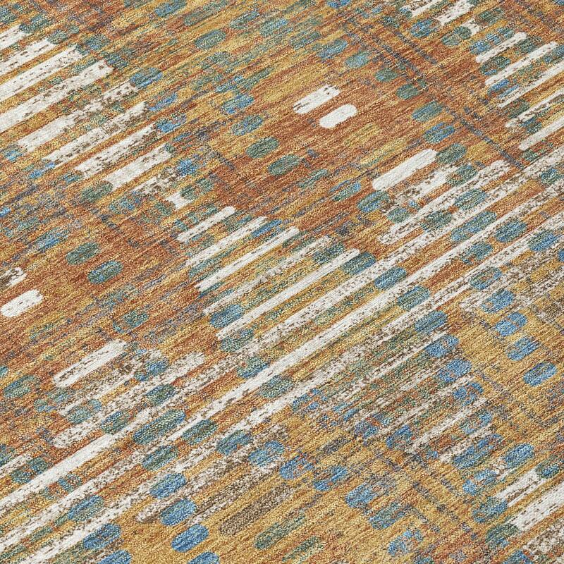 Machine Washable Indoor/ Outdoor Modern Ignacio Chantille Rug