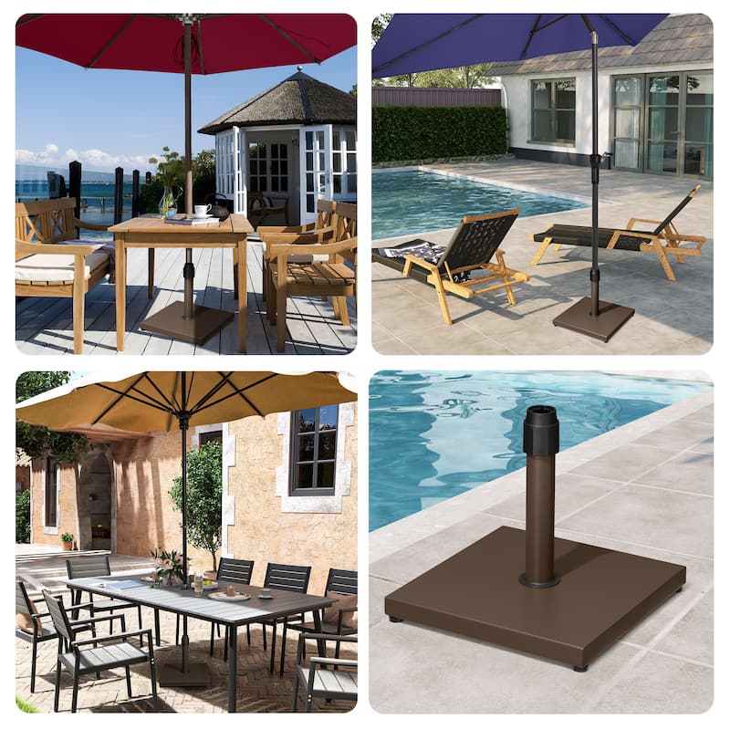 Pellebant Patio Market Umbrella Base Stand Outdoor