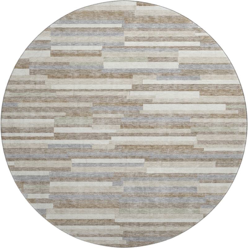 Premium Washable Super Soft Geo Stripes Mayfield Rug