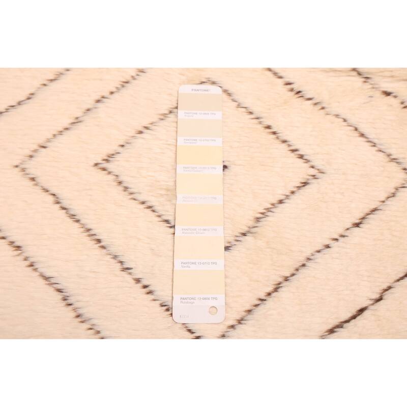 ECARPETGALLERY Hand-knotted Pak Finest Marrakesh Cream Wool Rug - 7'1 x 9'8