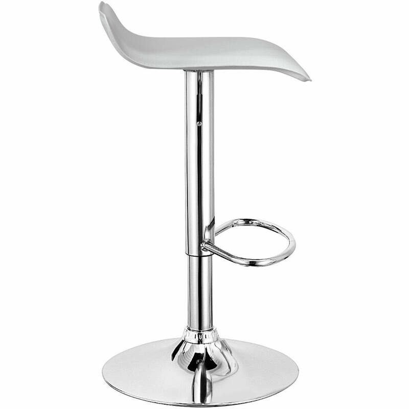 Gymax Set of 4 Swivel Bar Stool PU Leather Adjustable Kitchen Counter - See Details