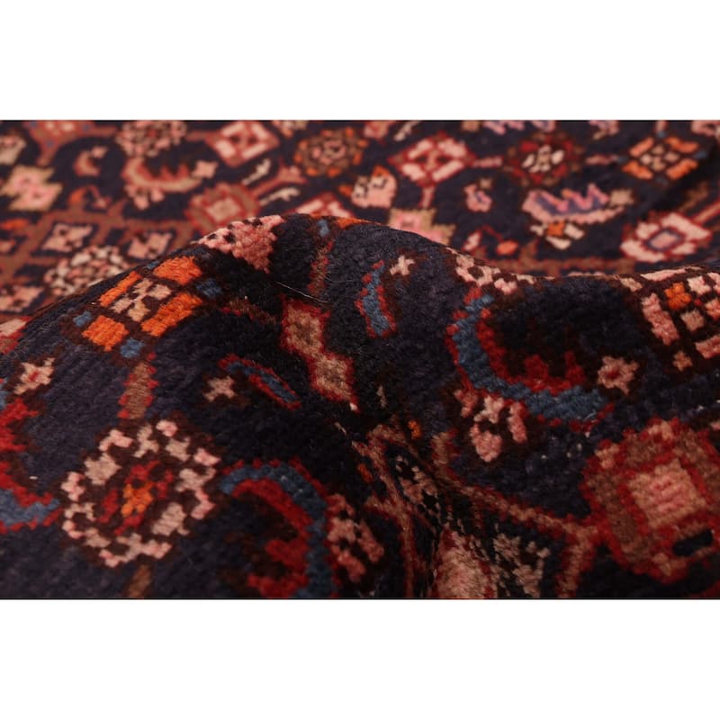 ECARPETGALLERY Hand-knotted Andelz Navy Wool Rug - 2'6 x 11'9