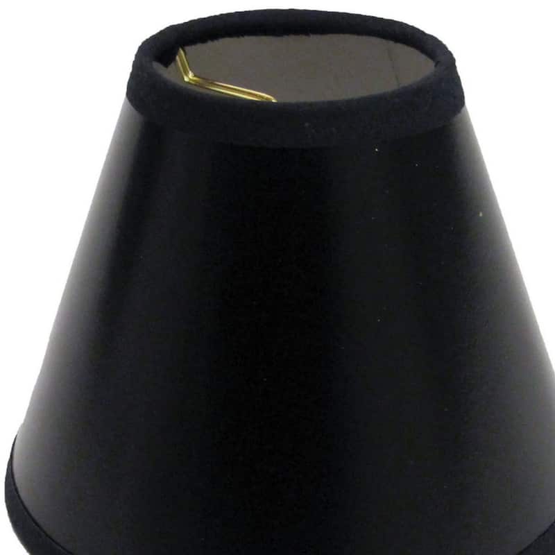 Hardback Chandelier Lampshade with Flame Clip, Off White (Set of 6)