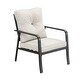 preview thumbnail 4 of 4, Patio Festival Curve-Arm 11-Piece Metal Outdoor Conversation Set