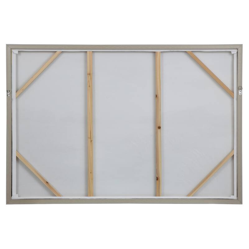 StyleCraft Into The Marsh Hand-Embellished Framed Canvas Wall Art - 32" x 32"