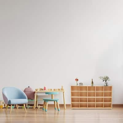 Contender 20 Cubby Storage Cabinets Ideal for Classrooms Kids Stationary Organizer, Baltic Birch Storage Unit