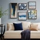 Madison Park Blue Bliss Abstract 5-piece Gallery Framed Canvas Wall Art ...