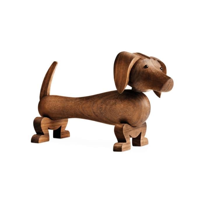Kay Bojesen Dog, Walnut - H: 4.3"