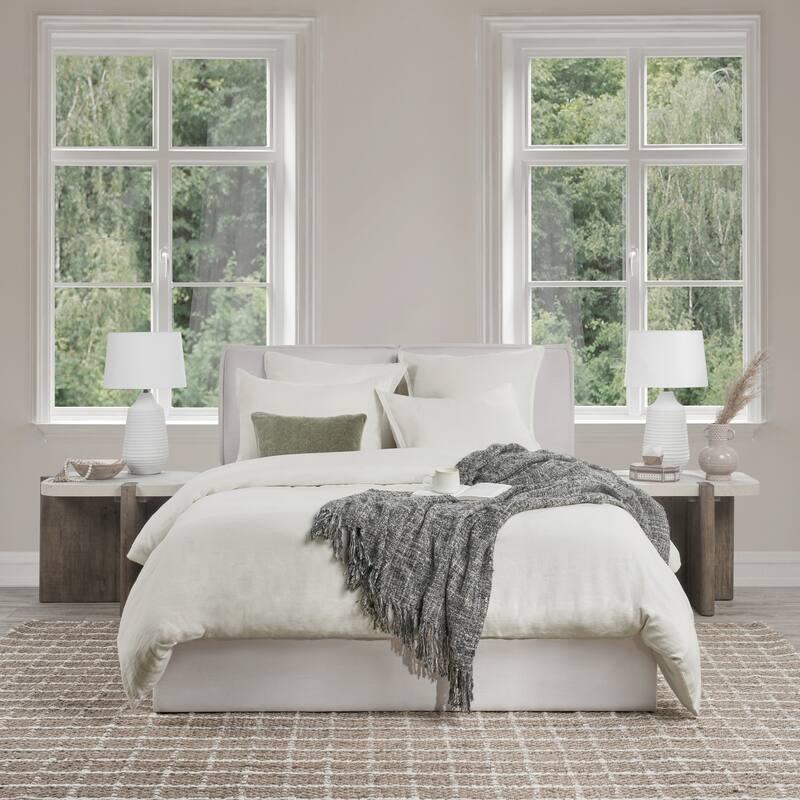 Villa by Classic Home Talia Cotton Linen Blend Duvet Bed Bath & Beyond 40695269