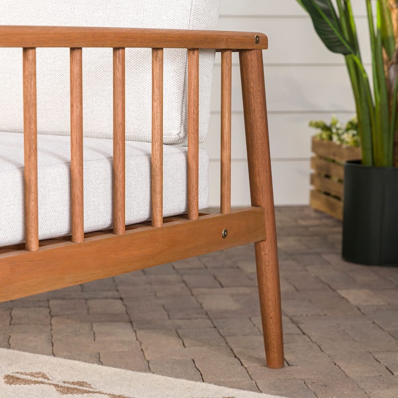 Middlebrook Solid Wood Outdoor Spindle Love Seat