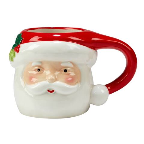 Certified International Holiday Magic Santa 20 oz. Mugs, Set of 4