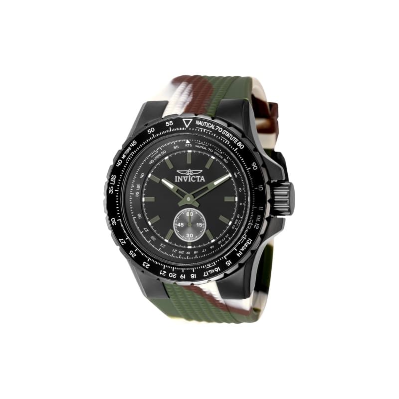 Invicta Men's 49320 Aviator Quartz Multifunction Black Dial Watch