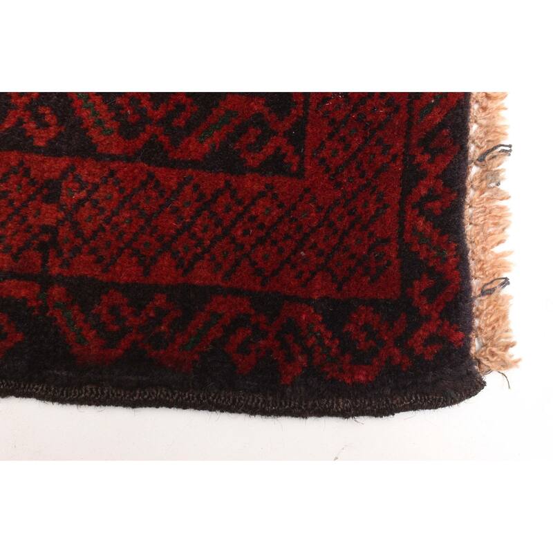 ECARPETGALLERY Hand-knotted Teimani Dark Red Wool Rug - 3'5 x 5'9