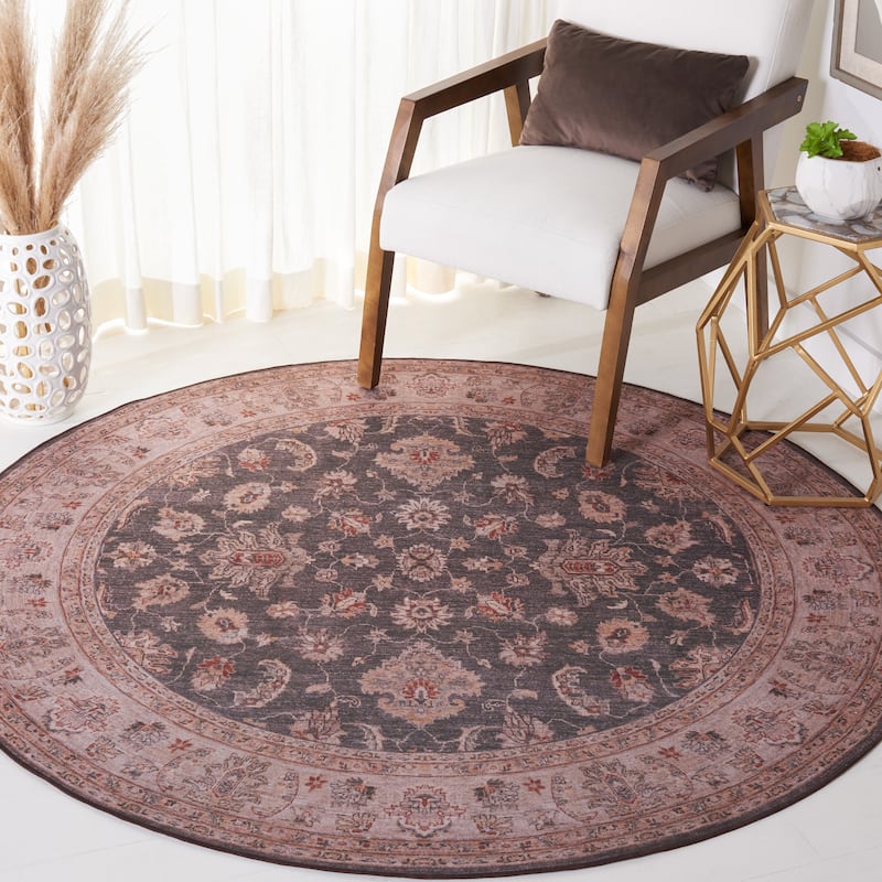 SAFAVIEH Tucson Machine Washable Slip Resistant Lissie Oriental Rug