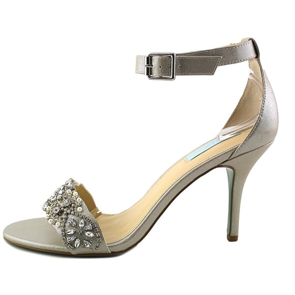 betsey johnson juno sandal silver