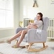 preview thumbnail 27 of 105, HOMYKA Rocking Chair for Nursery with Footrest