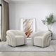 preview thumbnail 1 of 45, Upholstered Swivel Barrel Accent Chair Set of 2