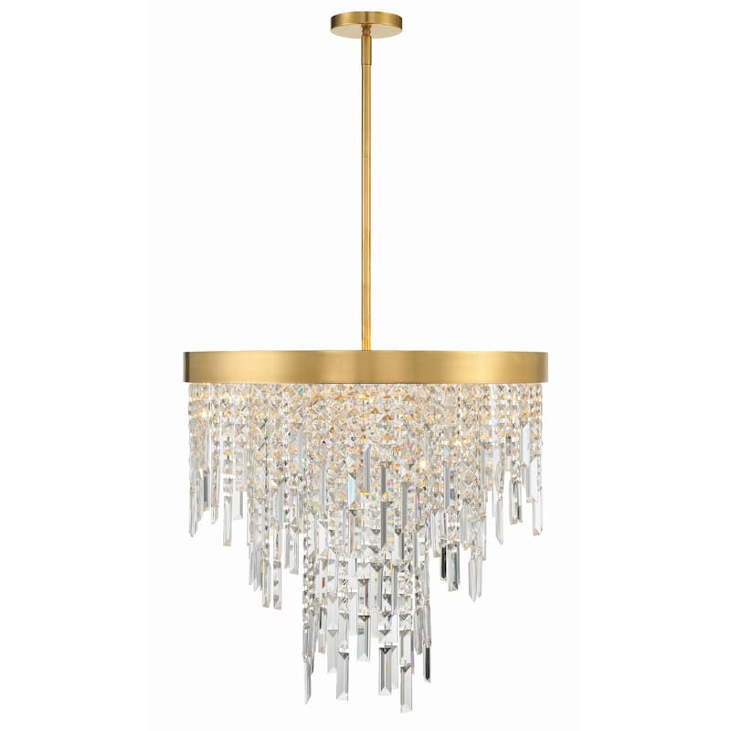 Winfield 6 Light Antique Gold Chandelier - 24"W x 24"H x 24"D