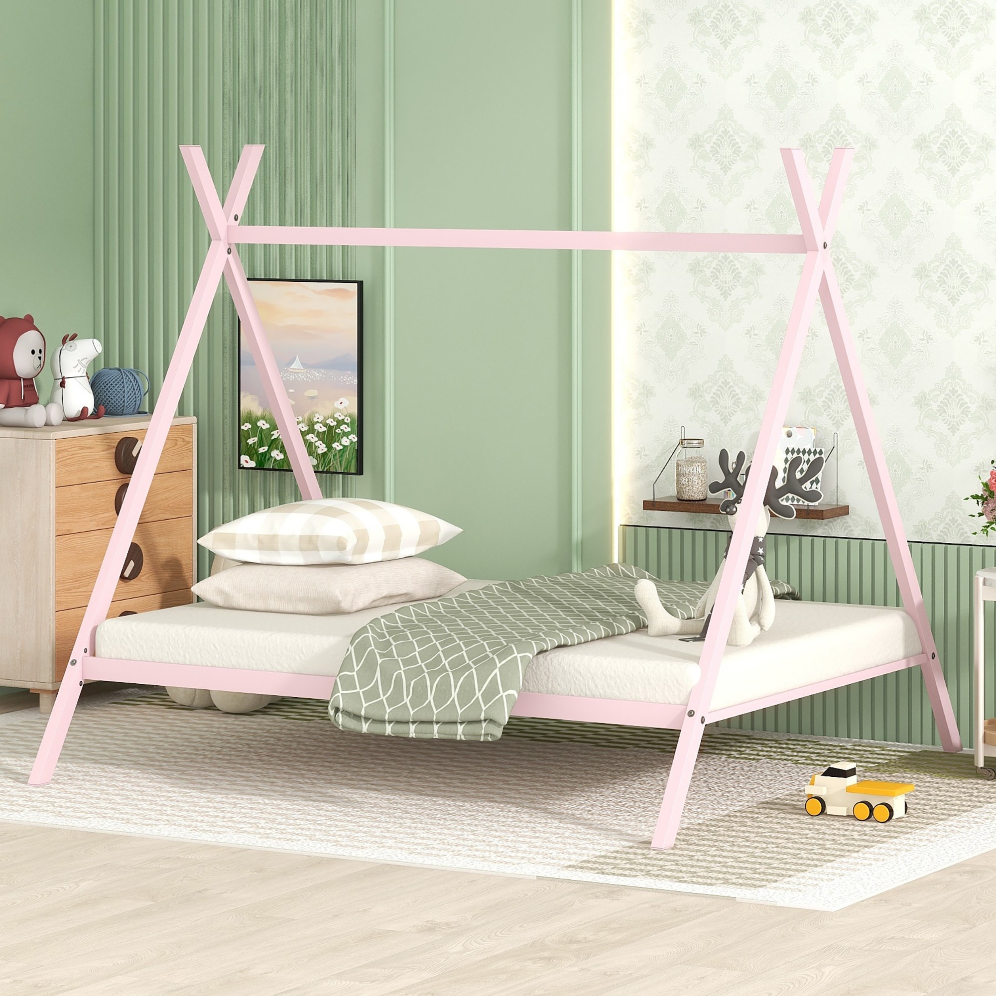 House bed store with slats