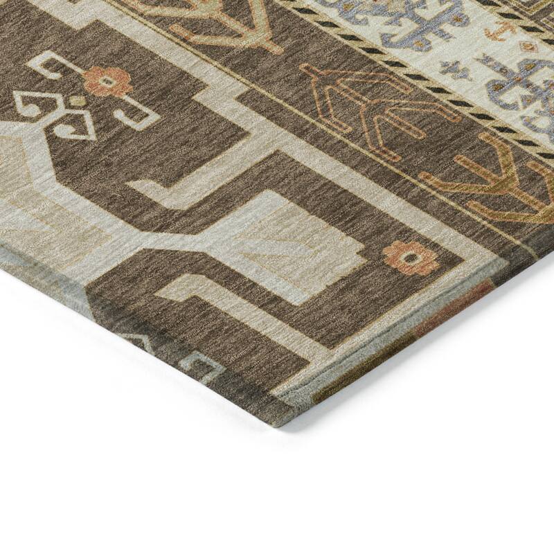HomeRoots Aztec Transitional Rectangle Outdoor Rug