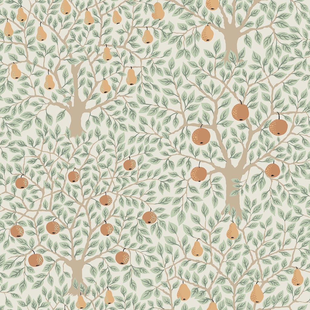 A-Street Prints Pomona Multicolor Fruit Tree Wallpaper