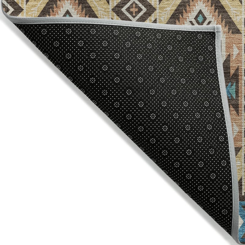 HomeRoots Aztec Transitional Rectangle Outdoor Rug