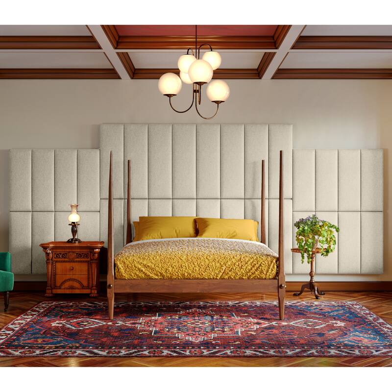 Jaxx Panelist Modern Padded Headboard - Set of 4 Wall Mounted Panels