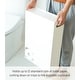 preview thumbnail 6 of 6, Yamazaki Home Toilet Paper Stocker, Steel, Holds 12 toilet paper rolls, Holds 4.4 lbs