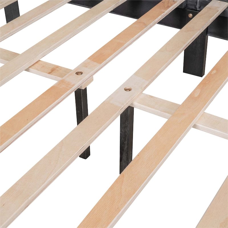 Upholstered Linen Platform Bed
