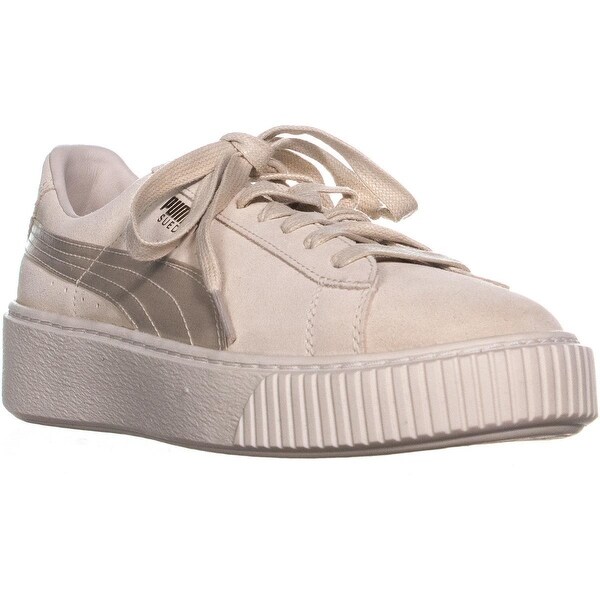 white gold and pink pumas