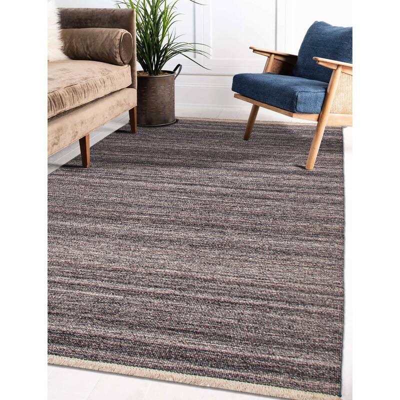 Boho Grey Kilim 5'1" x 8'2" - 5'1 x 8'2