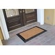 preview thumbnail 11 of 11, A1 Home Collections Natural Rubber And Coir Molded Hand-finished Doormat 30"X48"