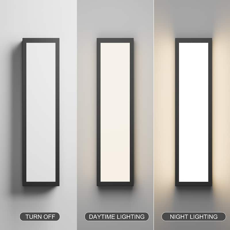 LamQee 23.6" LED Wall Sconce Lights Modern Outdoor Light Fixture