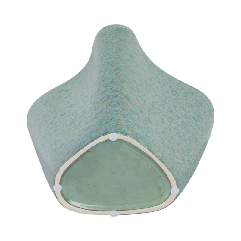 Earthenware Decorative Vase Textured Handmade Elegant Centerpiece