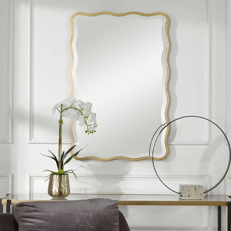 Uttermost Aneta Gold Scalloped Mirror - 24"x 36"