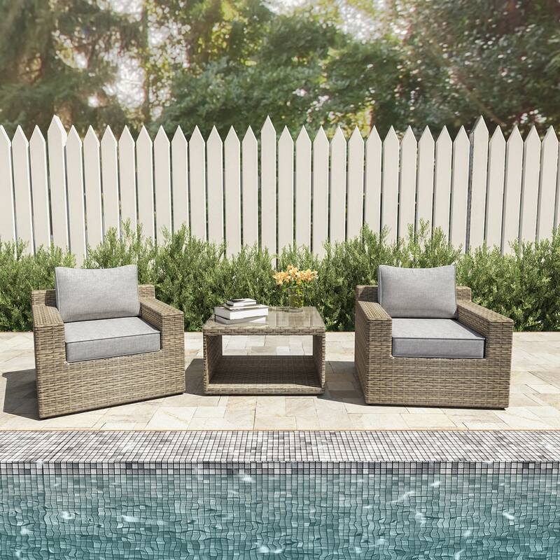 Ventura 3-Piece Chat Set - Grey