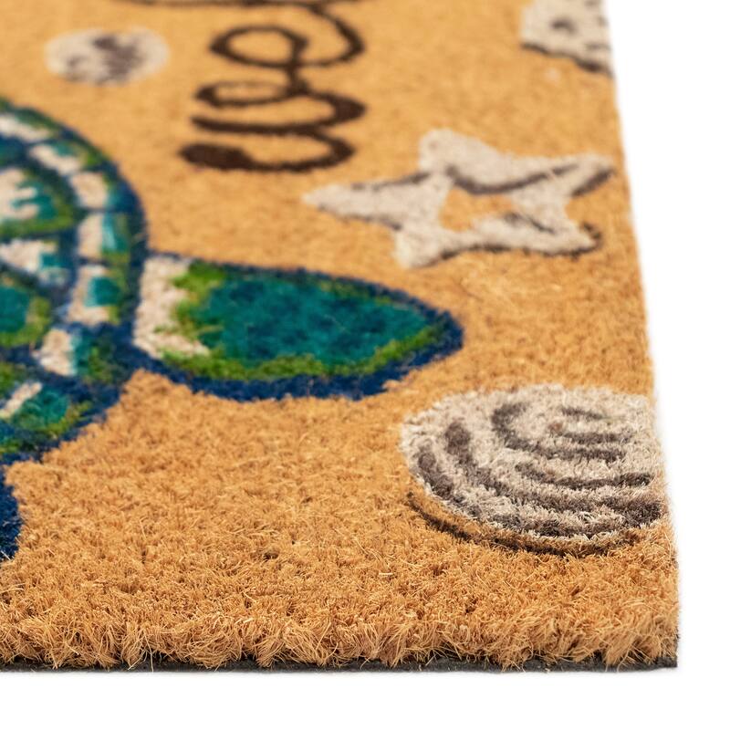 Liora Manne Greeting Coir Welcome Door Mat (1'6" x 2'6") - 1'6" x 2'6"
