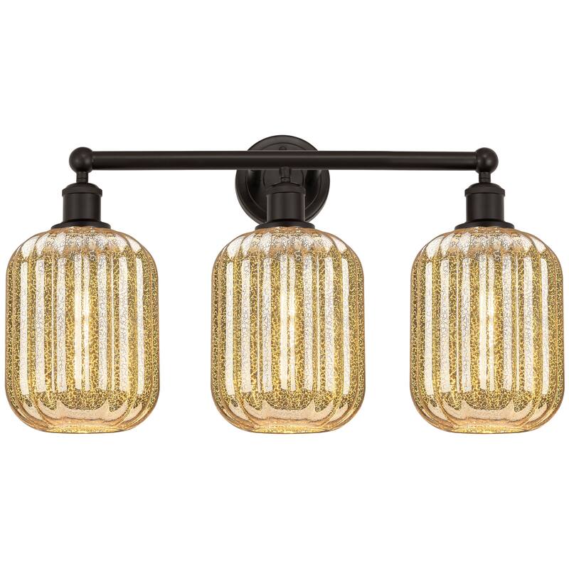 Innovations Lighting Endless Possibilities Edison - Preston - 3 Light 25" Jar Shade Bath Vanity Light - Mercury/Oil Rubbed Bronze