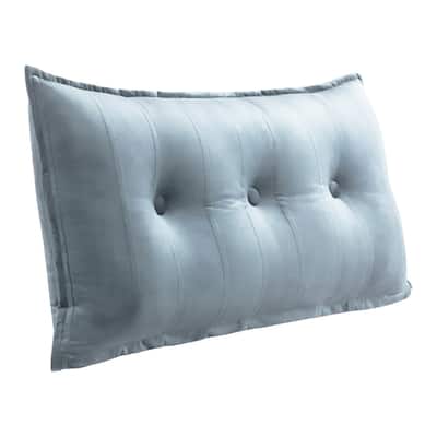 WOWMAX Decorative Body Pillow Button Tufted Headboard Reading Support Back Pillow
