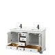 preview thumbnail 2 of 24, Deborah 60-inch Double Vanity, Quartz Top